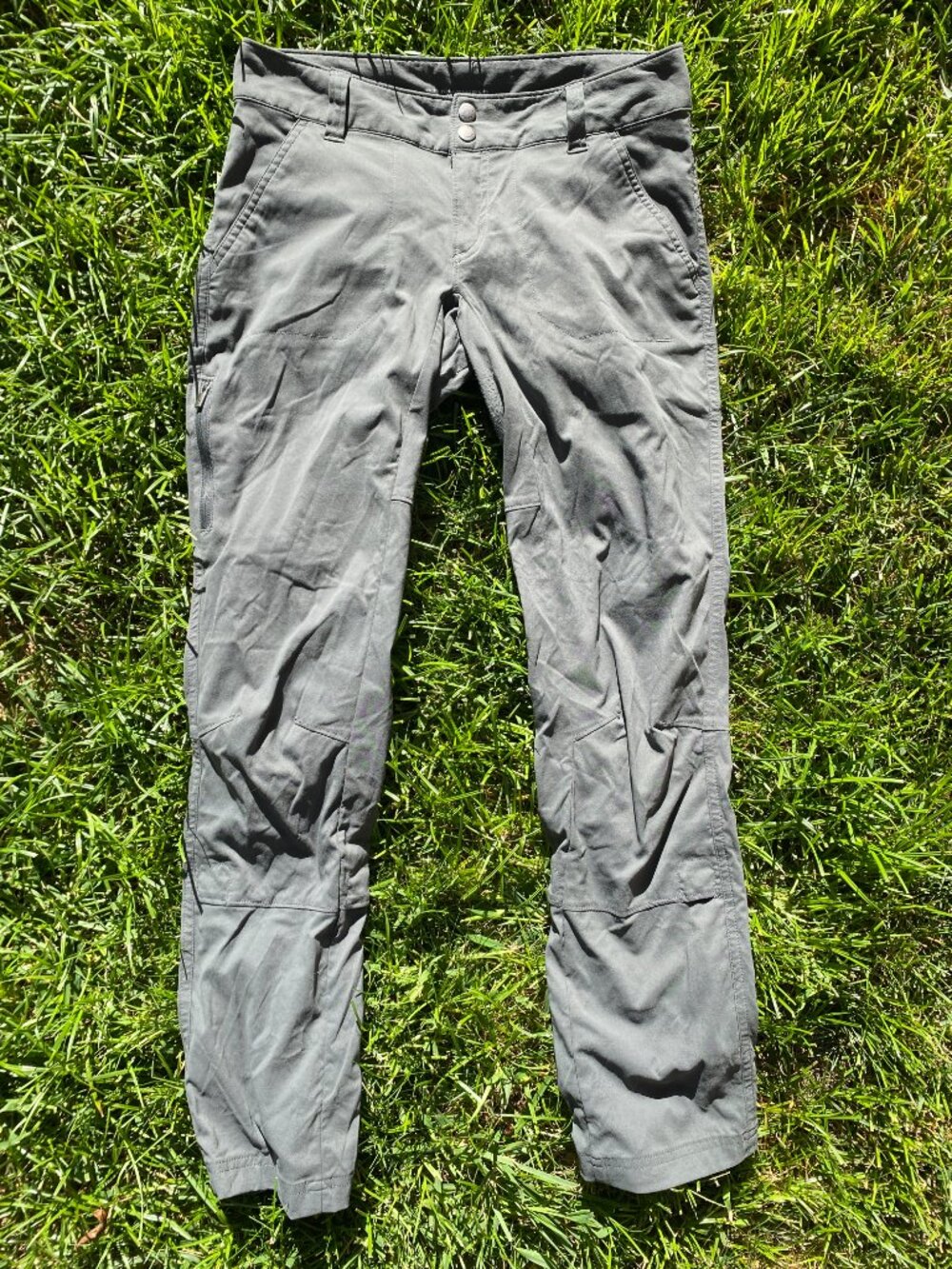 Women's Columbia Omni Shield Pants- Gray- 4 SHORT